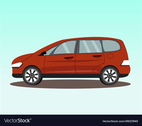 Image of red car Royalty Free Vector Image - VectorStock