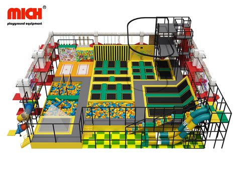 Indoor Trampoline Park With Rope Course - Buy indoor trampoline park ...