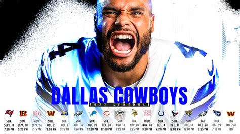 Dallas Cowboys Schedule 2022 - Athlon Sports