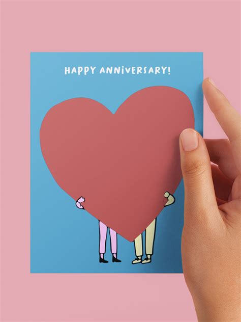 Happy Anniversary Heart – Personalized Greeting Card - Sytara