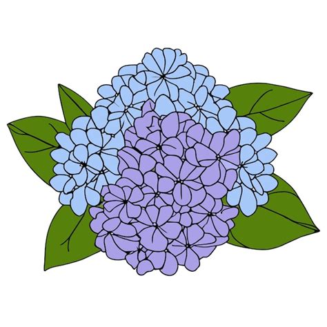 Hydrangea background art | Premium AI-generated vector