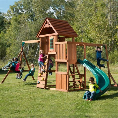 Swing-n-Slide Cedar Brook Swing Set & Reviews | Wayfair