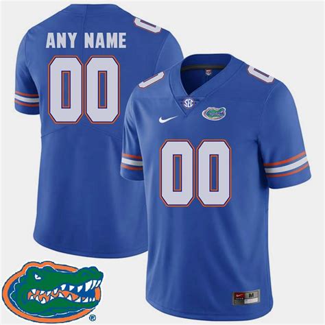 Men's NCAA Florida Gators Customize #00 Stitched Authentic Nike Royal ...