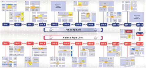 Park & Ride stations - LRT Line Extension Alignment Map | Property Malaysia