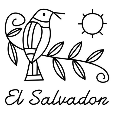 El salvador bird stroke design #AD , #salvador, #El, #stroke, #design ...