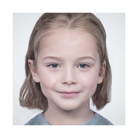 2020 – Generated Faces by Artificial Intelligence. Kids, Girls. V1 ...