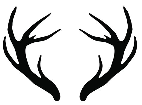 Antler Silhouette at GetDrawings | Free download