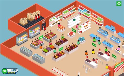 🕹️ Play Tap Supermarket: Free Online Grocery Store Simulation Game for Kids