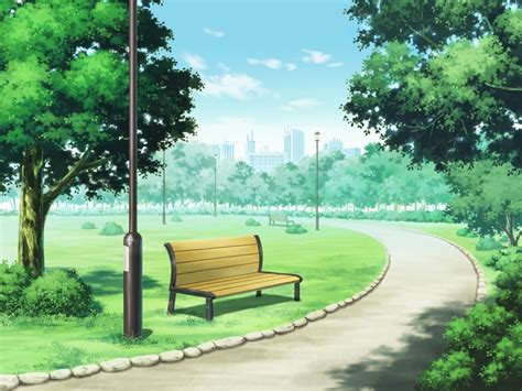 Anime Landscape: Park (Anime Background)