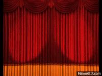 Red Curtain Closing Animation Gif | Two Birds Home