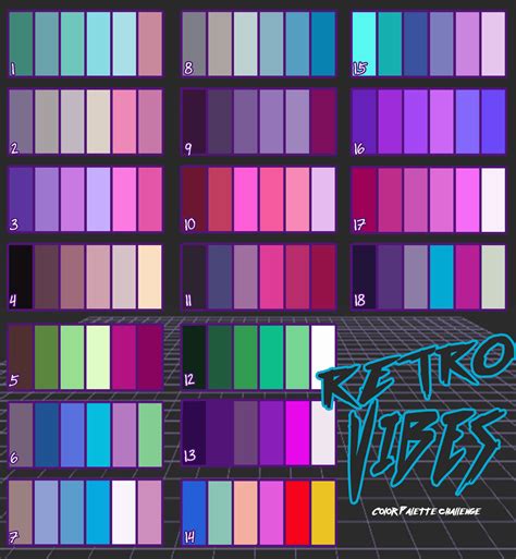 SHOP 5 — I made a color palette challenge thing based on...