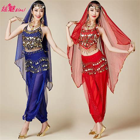 Girls Bollywood Dance Costumes Indian Belly Dance Costumes Pants And ...