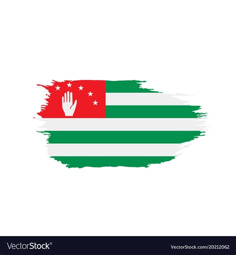 Abkhazia flag Royalty Free Vector Image - VectorStock