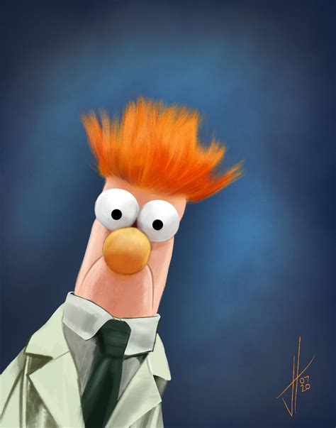 Beaker Portrait Print the Muppets - Etsy