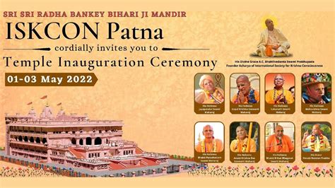 20220503 || ISKCON Patna Temple Inauguration Evening Address || Patna ...