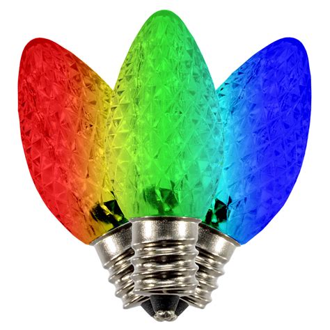 C7 LED Color Changing Christmas Light Bulbs (25 Pack)