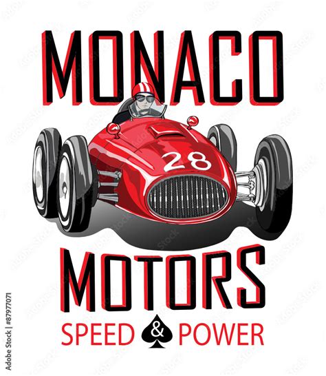 vintage race car for printing/Vector vintage sport racing car/T-shirt ...