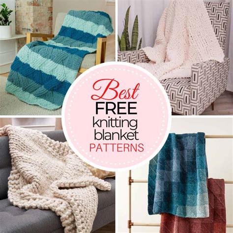 27 Free Knitting Blanket Patterns - All Skill Levels | TREASURIE