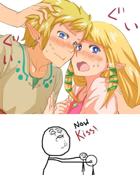 Zelda and Link NOW KISS by angel-oni13 on DeviantArt