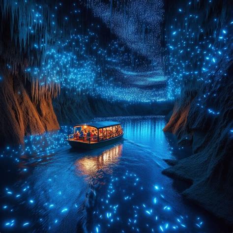 Premium Photo | Waitomo Glowworm Caves