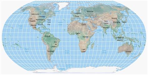 Mercator Projection Vs Robinson Projection