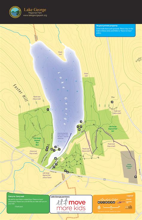 Park Map & Guide – Lake George Regional Park