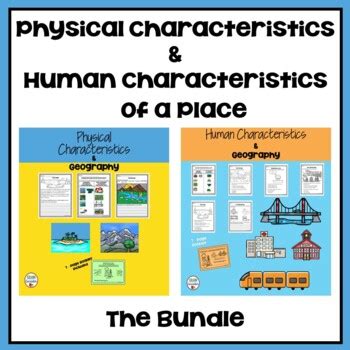 1st Grade: Physical and Human Characteristics of a Place by Silloh ...