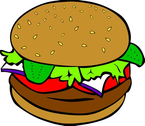 Burger clipart diner food pencil and in color burger png – Clipartix