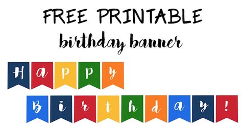 Free Printable Birthday Banner Ideas | Paper Trail Design