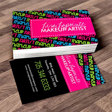 Stylish Makeup Artist Business Cards