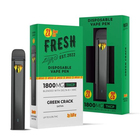 Green Crack Vape Pen - THCP - Disposable - 1800MG - Fresh