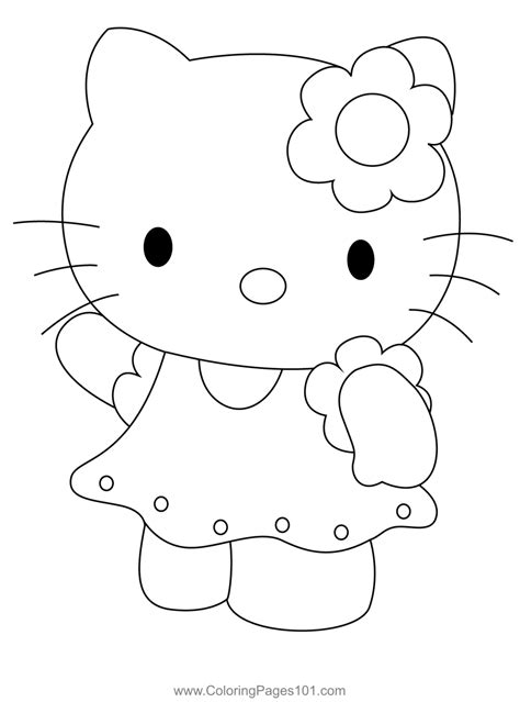 Hello Kitty As A Baby Coloring Pages