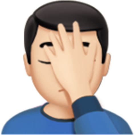 Facepalm Emoji Png Png | Images and Photos finder