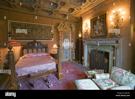 Interior of guest bedroom at Hearst Castle America s Castle San Simeon ...