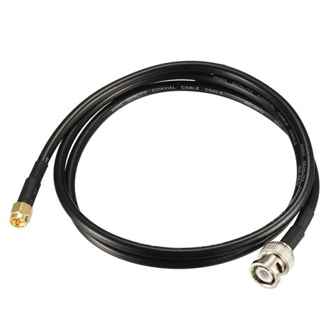 RG58 Coaxial Cable with BNC Male to SMA Male Connectors 50 Ohm 3-ft ...