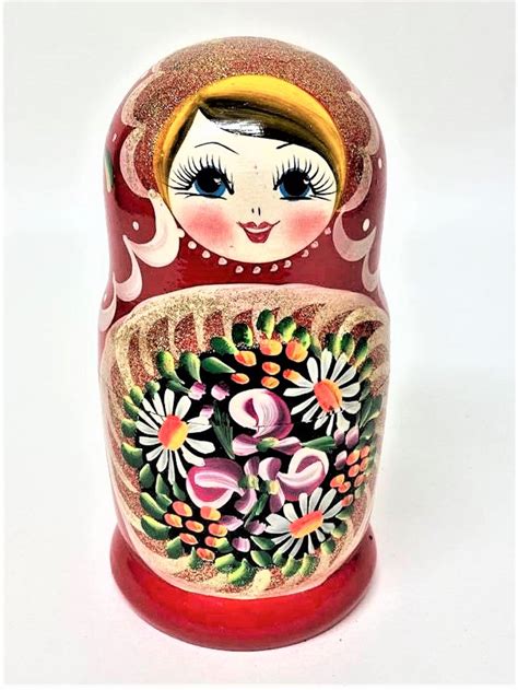 Hand Painted Russian Dolls Matryoshka Babushka Traditional 7 dolls ...