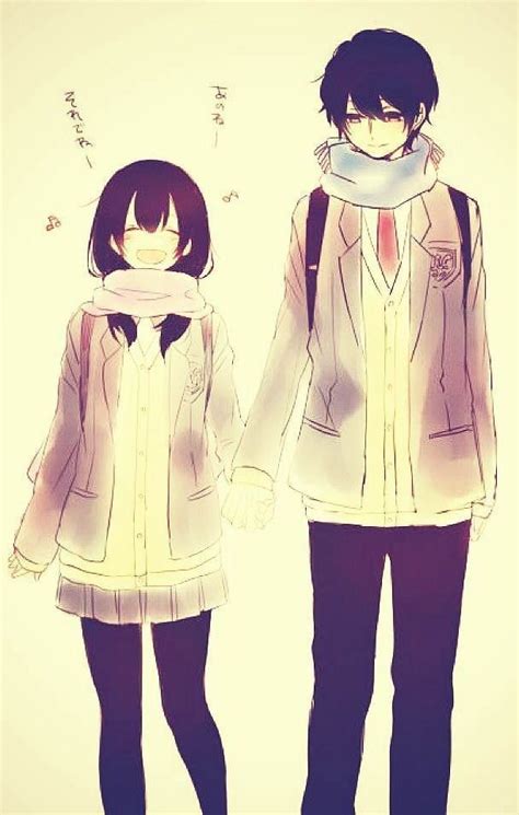 Anime Couple Holding Hands Wallpaper : Holding Romantic Shame ...