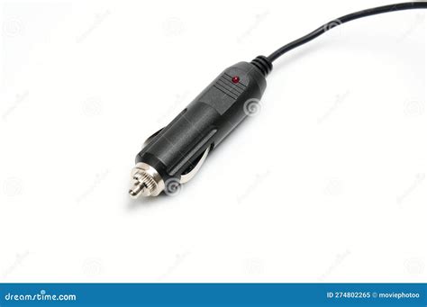 12 Volt Car Adapter on a White Background Stock Image - Image of truck ...