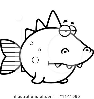 Dinosaur Fish Clipart #1108362 - Illustration by Cory Thoman