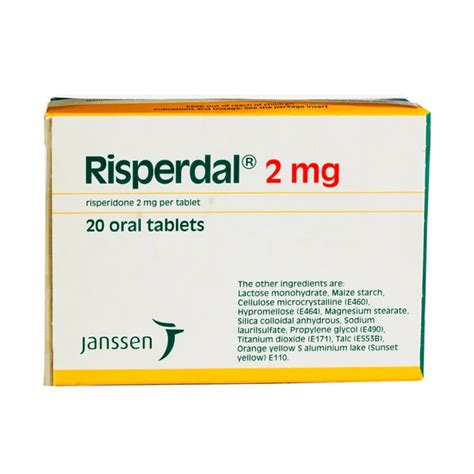 Risperdal Tablets - Risperidone Tablets, 20 Tablets - Asset Pharmacy