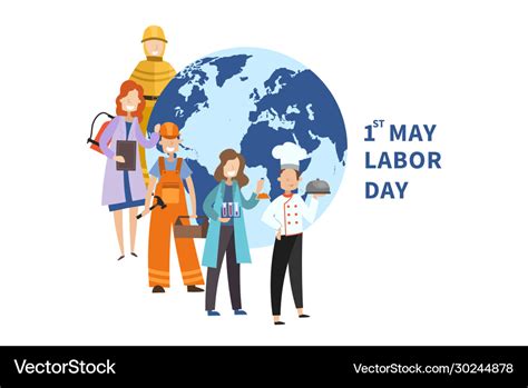 1st may labor day poster design Royalty Free Vector Image