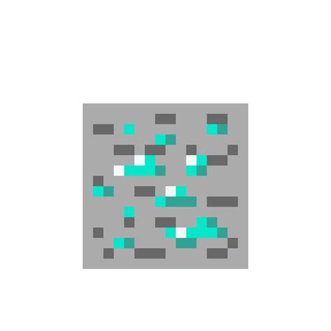 Minecraft Diamond Ore Pixel Art