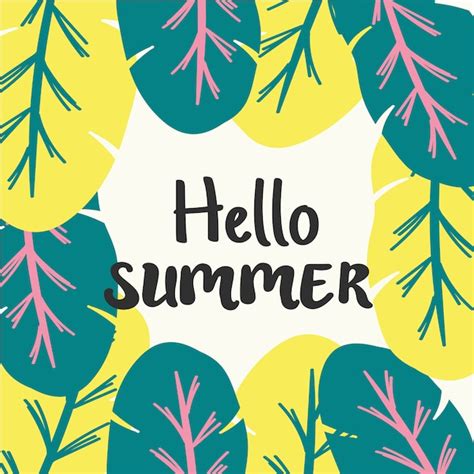 Premium Vector | Hello summer vector