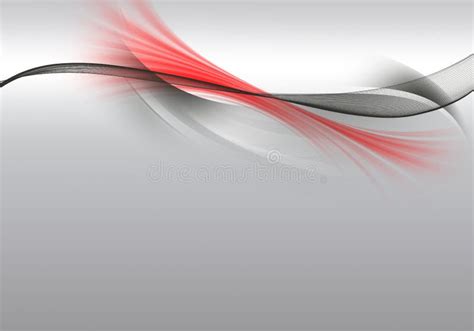 Abstract Background Waves. White, Grey and Red Abstract Background ...