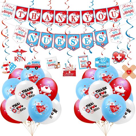 Buy Nurse Week Party Decorations Set, Nurse Day Decorations Hanging ...