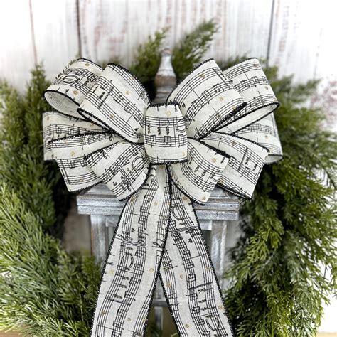 Musical Christmas Wreath Bow, Christmas Wreath Bow, Christmas Tree ...