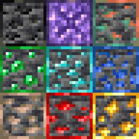 K3wl's Ore Outline for Bedrock Edition Minecraft Texture Pack