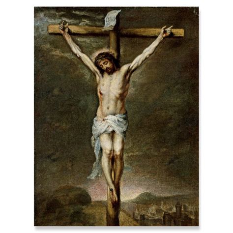 Jesus Christ on Cross, Crucifix Picture by Murillo, Church Art Decor - Etsy