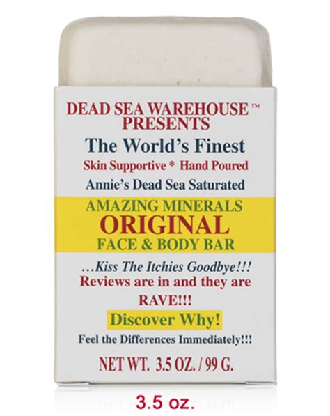 Dead Sea Warehouse Famous Salt Soap "Face & Body" Bar - Natural Dead ...