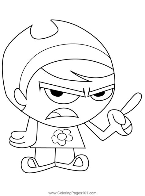 Mandy The Grim Adventures of Billy and Mandy Coloring Page | Coloring ...